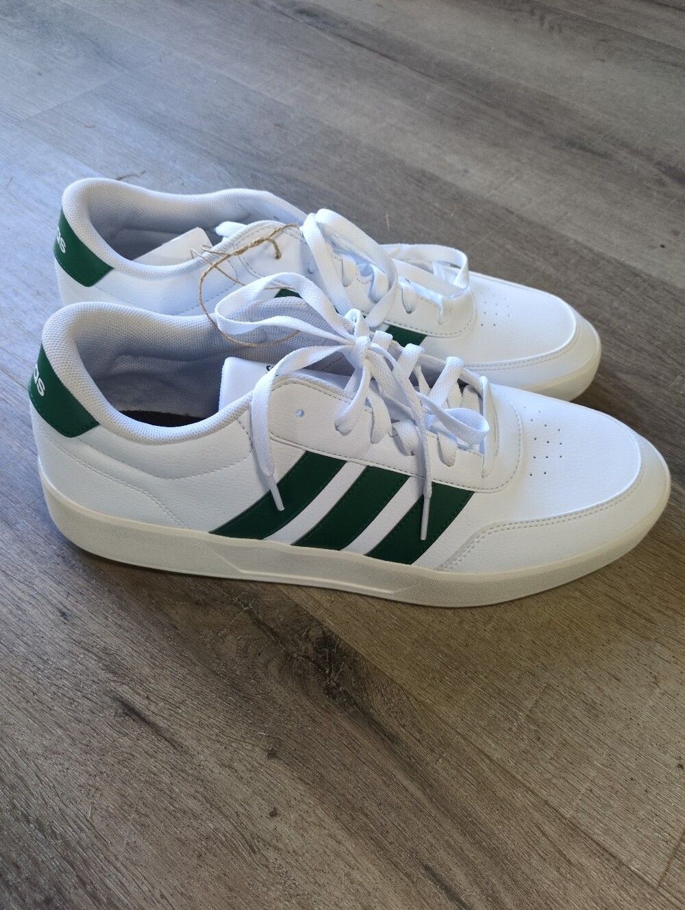 Adidas Breaknet 3.0 Men's Shoes‎ Sneaker White/Green Sz 12
